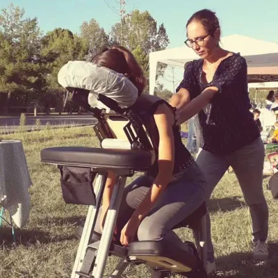 Massage sur chaise